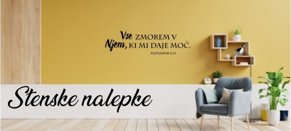 stenske nalepke s svetopisemskimi citati